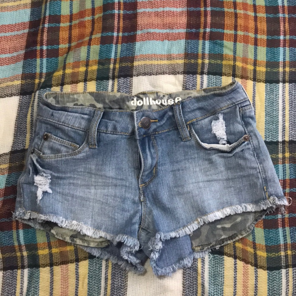 Denim shorts